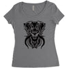 demon wolf Women's Triblend Scoop T-shirt