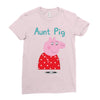 peppa pig aunt pig Ladies Fitted T-Shirt