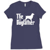 the dogfather english springer spaniel white Ladies Fitted T-Shirt