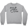 reel girls fish Crewneck Sweatshirt