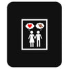 women thinking love Mousepad