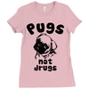 pugs not drugs Ladies Fitted T-Shirt