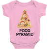 pizza lover's food pyramid Baby Bodysuit