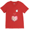 Mom and Baby are Connected to the Heart V-Neck Tee