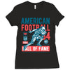 american football Ladies Fitted T-Shirt