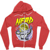 astronaute nerd Zipper Hoodie