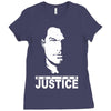 steven seagal out for justice retro Ladies Fitted T-Shirt