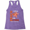 I Wear Peach For Uterine Cancer Awareness Racerback Tank