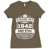Made In 1942 And Still Awesome Ladies Fitted T-Shirt