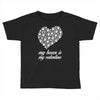 my boxer is my valentine Toddler T-shirt