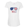 4th of July Maternity Scoop Neck T-shirt