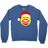 santa laughing smiley Crewneck Sweatshirt