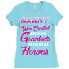 nanny was created because grandkids t shirt Ladies Fitted T-Shirt