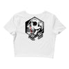 skull hexagon Crop Top