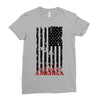 god bless america Ladies Fitted T-Shirt