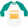 cant scare me im sales engineer halloween 3/4 Sleeve Shirt
