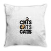 cats cats cats Throw Pillow