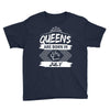 Queens Are Born In July Youth Tee