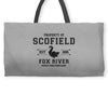 Property of Scofield, Fox River, State Penitentiary Weekender Totes
