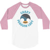 crazy penguin lady 3/4 Sleeve Shirt