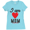 love mom Ladies Fitted T-Shirt