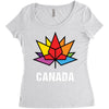 Canada Leaf LGBT Women's Triblend Scoop T-shirt