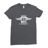 i have two titles mom and wife Ladies Fitted T-Shirt