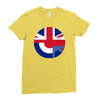mod union jack, ideal gift, birthday present Ladies Fitted T-Shirt