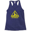 vorsicht zuchtbulle funny Racerback Tank