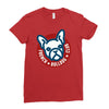 french bulldog club Ladies Fitted T-Shirt