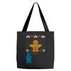 cookie monster gingerbread man ugly christmas sweater Tote Bags