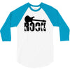 rock t shirt rock music guitar tshirt shirt ladies tee woman top,, 3/4 Sleeve Shirt