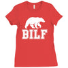 bilf, bear i'd like to Ladies Fitted T-Shirt