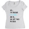 Yes...I'm Pregnant.It's a Boy! And No...You Can't Touch My Belly! Women's Triblend Scoop T-shirt