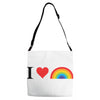 I Love Lgbt Adjustable Strap Totes