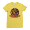 danger angry bear Ladies Fitted T-Shirt