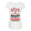 There's This Boy Who Stole My Heart He Calls Me Grandma Maternity Scoop Neck T-shirt