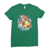shining splash koi Ladies Fitted T-Shirt