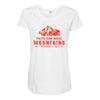 Faith Can Move Mountains Maternity Scoop Neck T-shirt