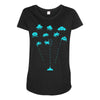space invaders Maternity Scoop Neck T-shirt