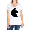 THE KING WOLF Ladies Curvy T-Shirt