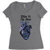 winter in my heart Women's Triblend Scoop T-shirt