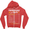February Girl Facts Pisces Zipper Hoodie