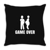 game over Throw Pillow