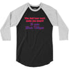 beer t shirt who said beer won't make you smart it made bud wiser funn 3/4 Sleeve Shirt
