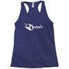 the damned band logo screen printed retro Racerback Tank