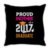 Class of 2017 Proud Mother Graduation Throw Pillow
