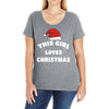 this girl loves christmas Ladies Curvy T-Shirt