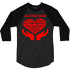 autism mom my heart 3/4 Sleeve Shirt