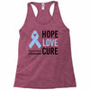 hope love cure stomach cancer awareness Racerback Tank